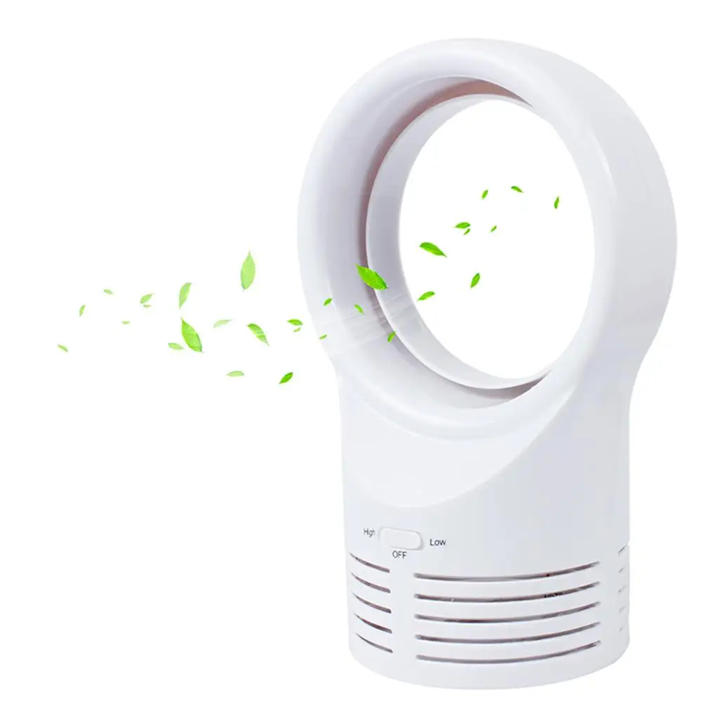 

No-Blade Fan Low Noise Safe Electric Bladeless Fan White US Plug
