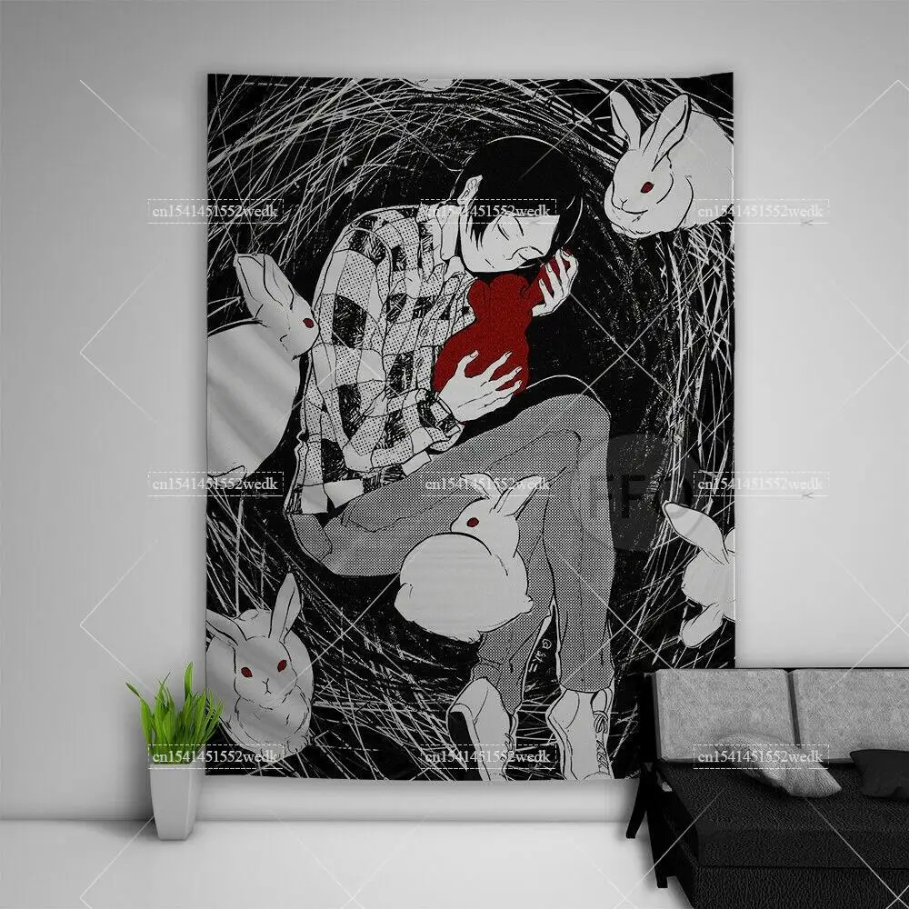 Милый школьный Настенный декор аниме гобелен манга украшение для эстетической