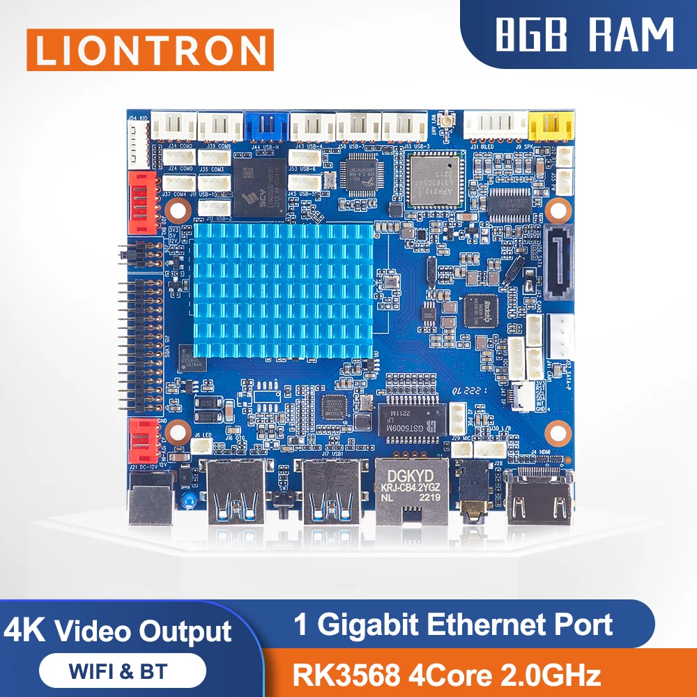 

Liontron Open Source SBC Computer Linux Single Board Tablet Android Rockchip RK3568 1000M Ethernet