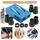 Набор направляющих для сверления отверстий, карманный набор инструментов для деревообработки с наклонным отверстием, 15 градусов