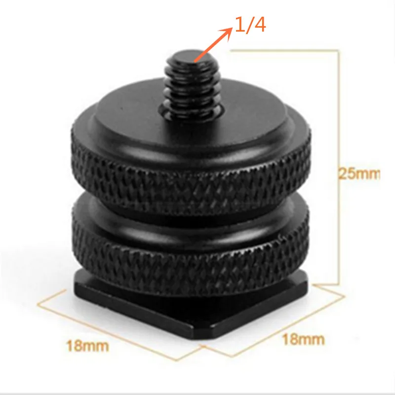 Jadkinsta 1/4" Tripod Mount Screw with Double Layer to Flash Hot Shoe Adapter Holder for Camera Photo Studio Accessories | Электроника