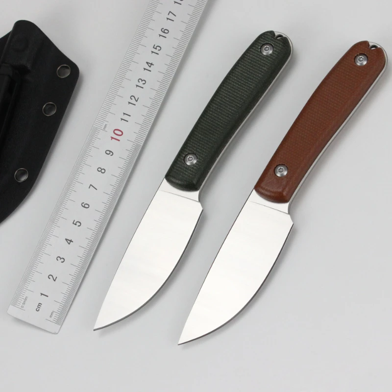 

GT0160 Pocket Outdoor Camping Fixed Blade Knife 14C28N Blade Hunting Knives Survival Tactical Utility EDC Tools With K sheath