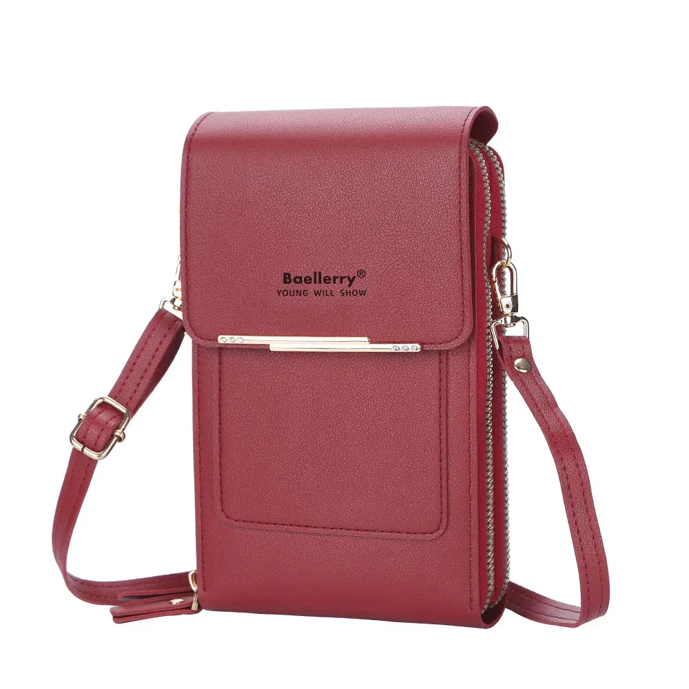 

Fashion Women Handbags Multifunctional Large Capacity Pu Leather Shoulder bags Touch Screen Crossbody Bags For Women Phone Purse