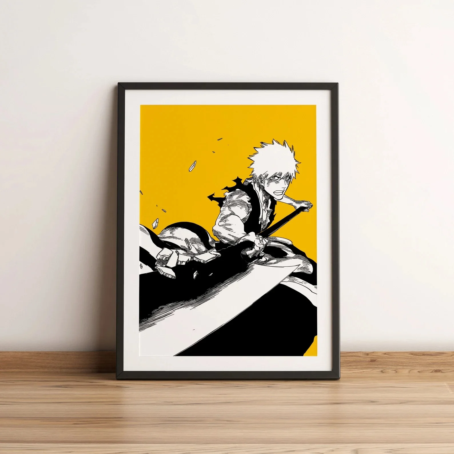 Картина для манги Ichigo с отбеливателем Детские постеры аниме игр настенные