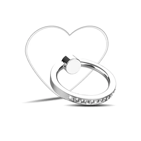 Кольцо-держатель для сотового телефона с бриллиантами, прозрачный держатель на палец, Поворот на 360 градусов, подставка, совместимые с iphone