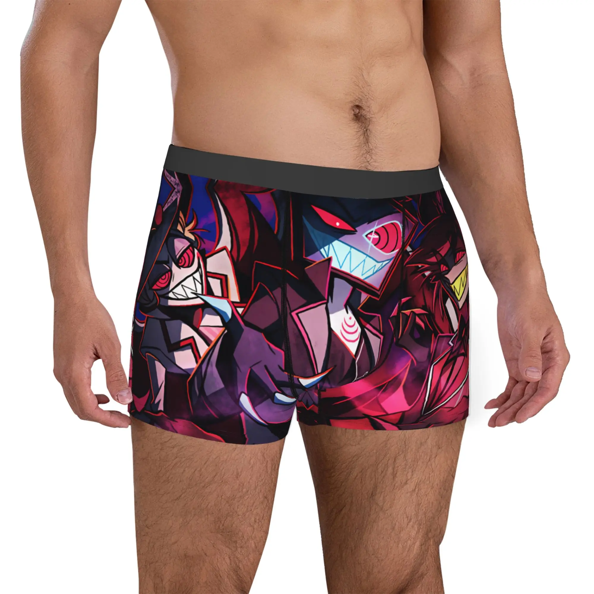 Фото Мужские трусы-боксеры Vox Hazbin Hotels Lucifer Alastor, модные трусы, нижнее белье №3