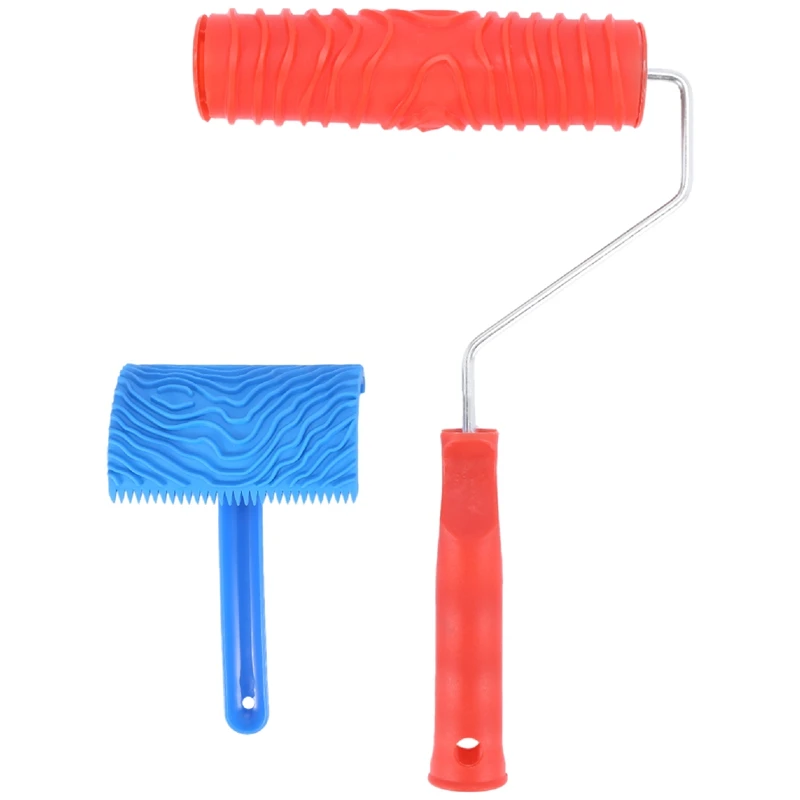 Набор инструментов для имитации деревянного узора Eg300t 7-дюймовый резиновый валик