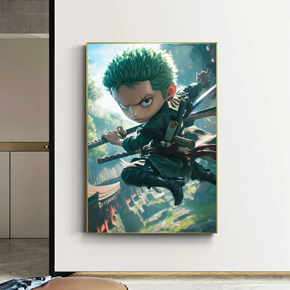 5D Алмазная Живопись Полная Круглая Дрель R-Roronoa Zoro Цельная Красочная Вышивка