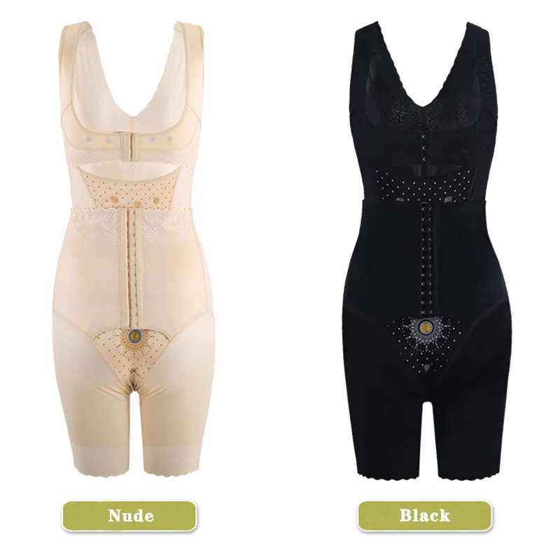 Bodysuit Corset With Waist Trainer Belt to Flat Belly Control Tummy Push Up Bust Panties Shapewear Postpartum Women Underwear