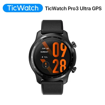TicWatch Pro 3 Ultra GPS (Refurbished) Wear OS Smartwatch Men Qualcomm 4100 Mobvoi Dual Processor System NFC Watch Blood Oxygen 1