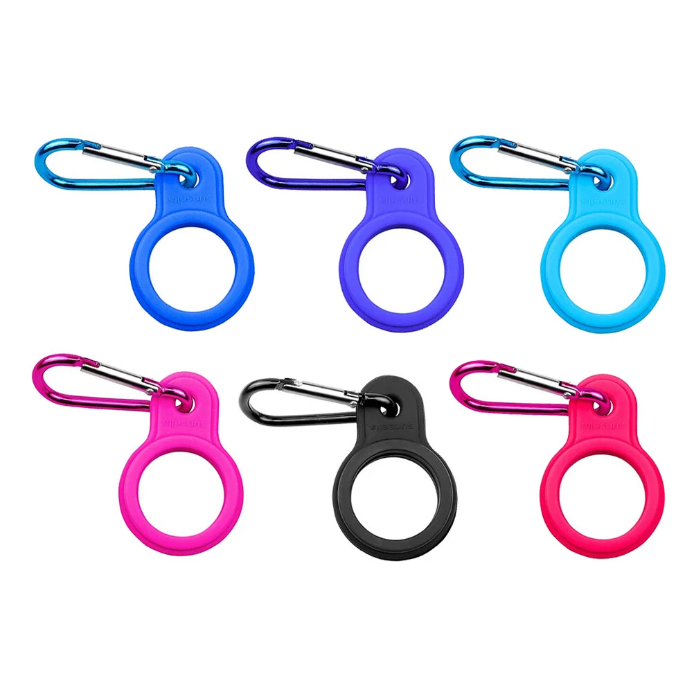 

6 Pcs Sport Backpack Kettle Buckle Water Bottle 5.5X3.5CM Carabiners Carrier Clips Silica Gel Silicone Holder Travel