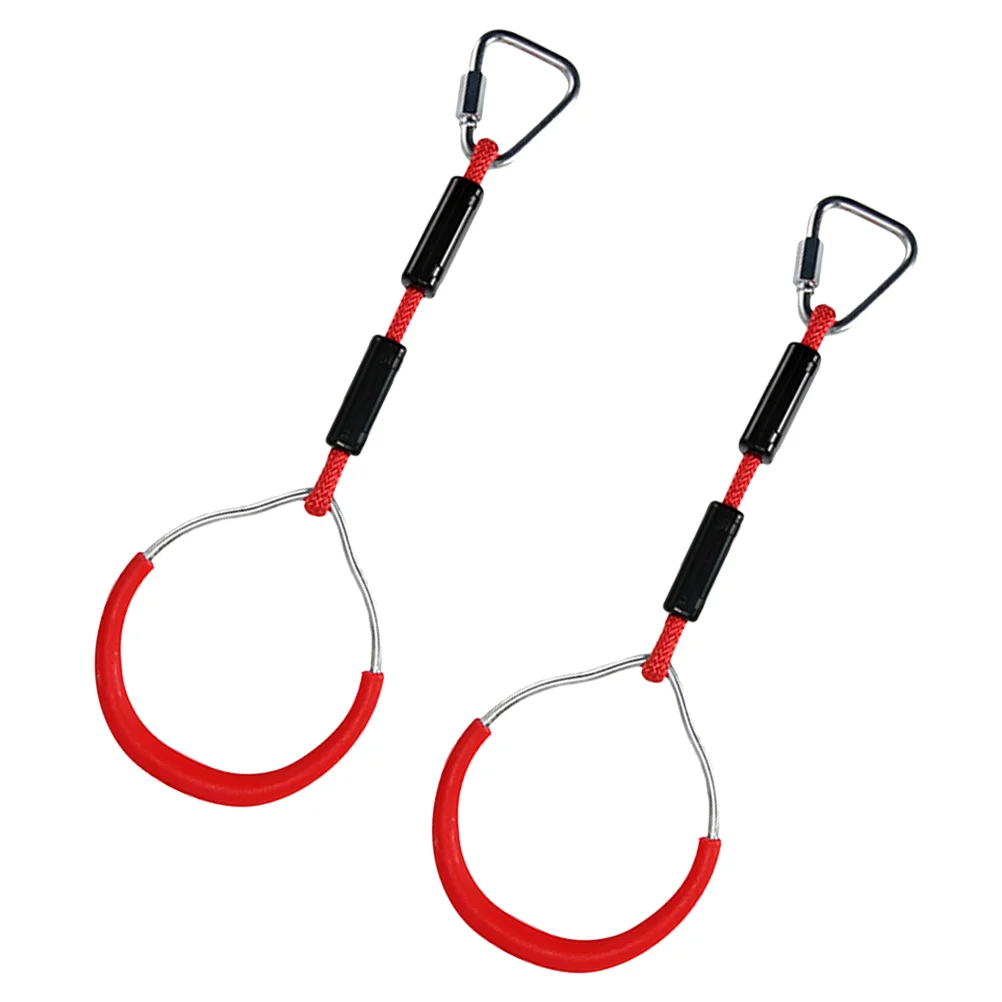 

2 Pcs Round Swings Kids Outdoor Gymnastic Ring Workout Combination Fitness Climbing Children