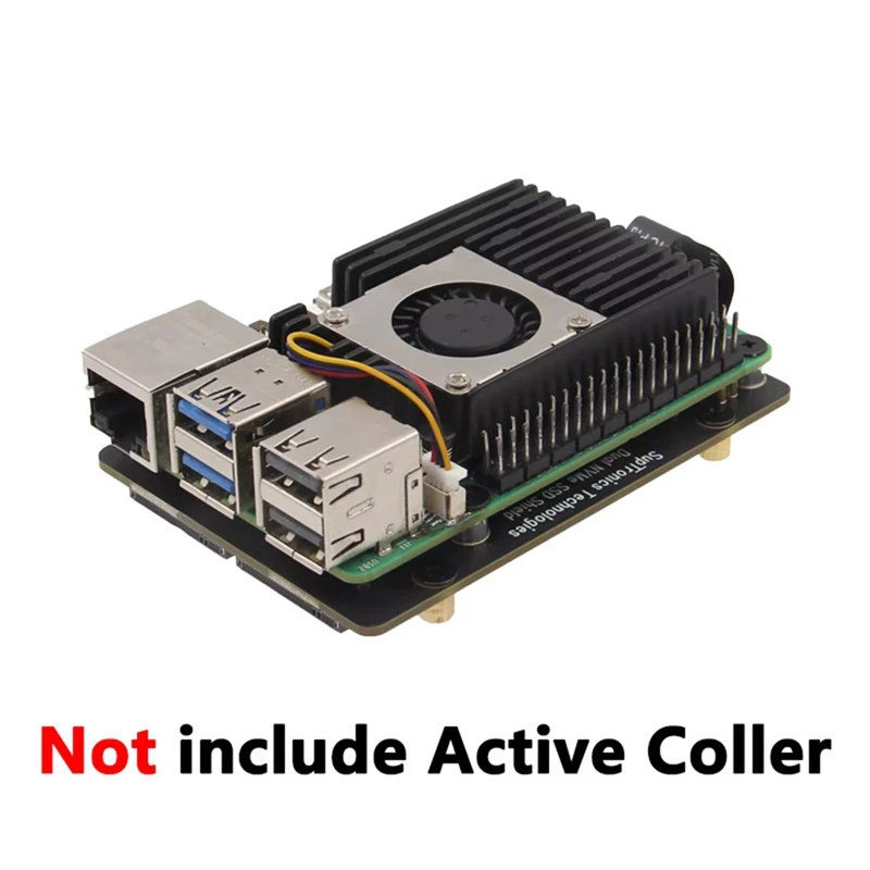 X1005 Dual NVME SSD защитный Pcle для M.2 Raspberry Pi 5 поддерживает 6060ai ускоритель