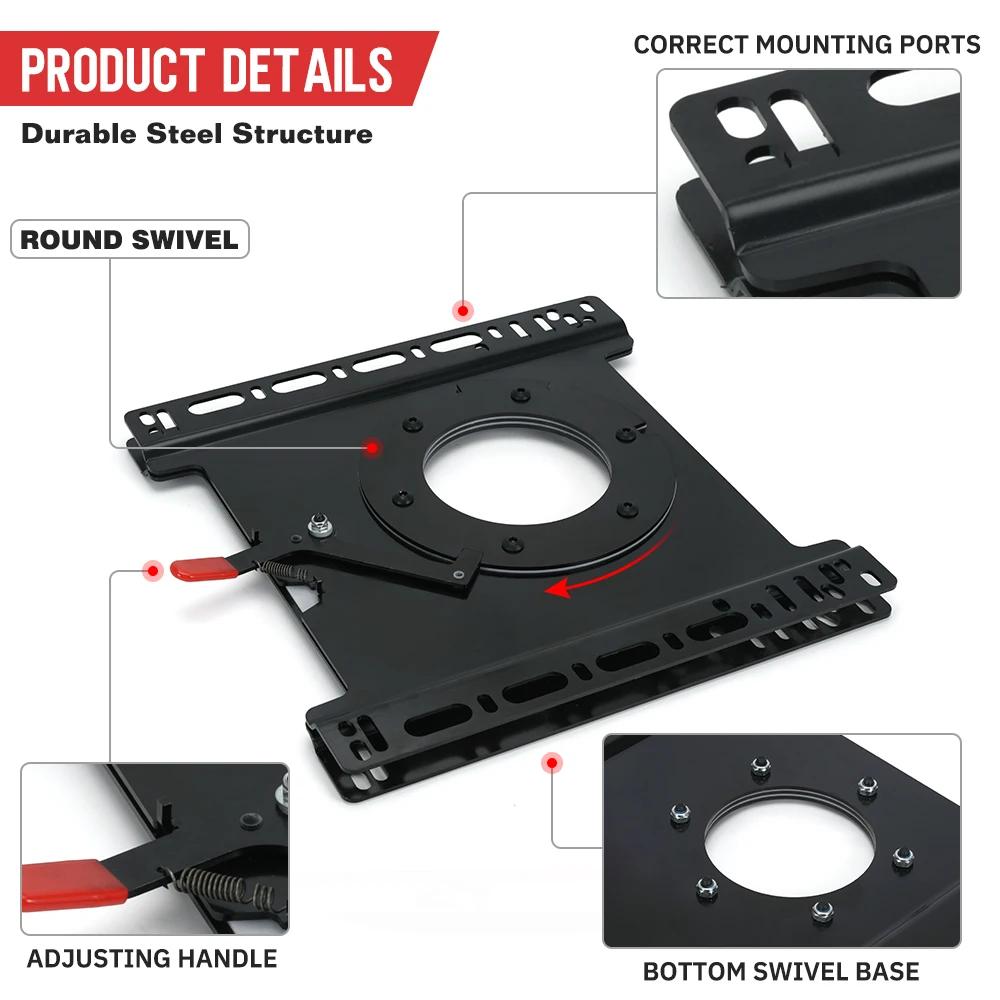 Поворотная база сиденья с левой стороны водителя и правого пассажира FTP004 для Ford