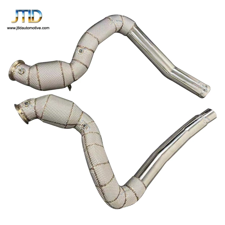 Теплозащитная выхлопная труба для Mercedes Benz AMG GT SS304 система из нержавеющей стали