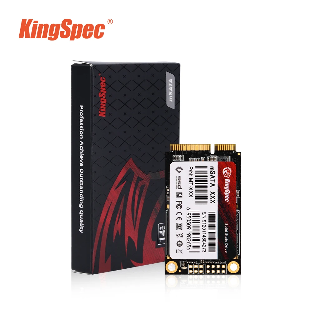 KingSpec 128gb 256gb 512gb Mini PCIE mSATA SATA III 6GB/S SSD 1TB 2TB 64GB Hard Drive Solid State Drive Disk For Dell Lenovo