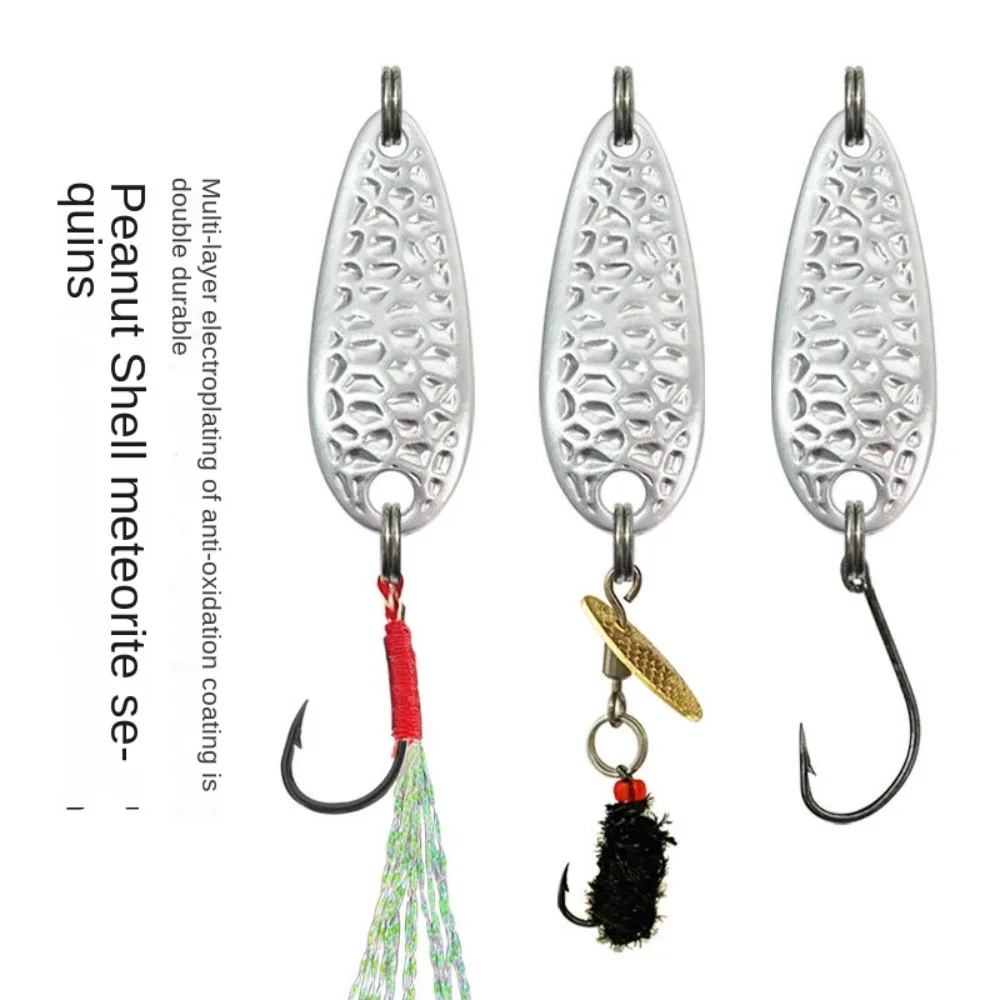 

4pcs 2.5g 3.5g 5g 7g Fishing Tackle Bait Fishing Metal Spoon Lure Bait For Trout Bass Spoons Small Hard Sequin Spinner Spoon