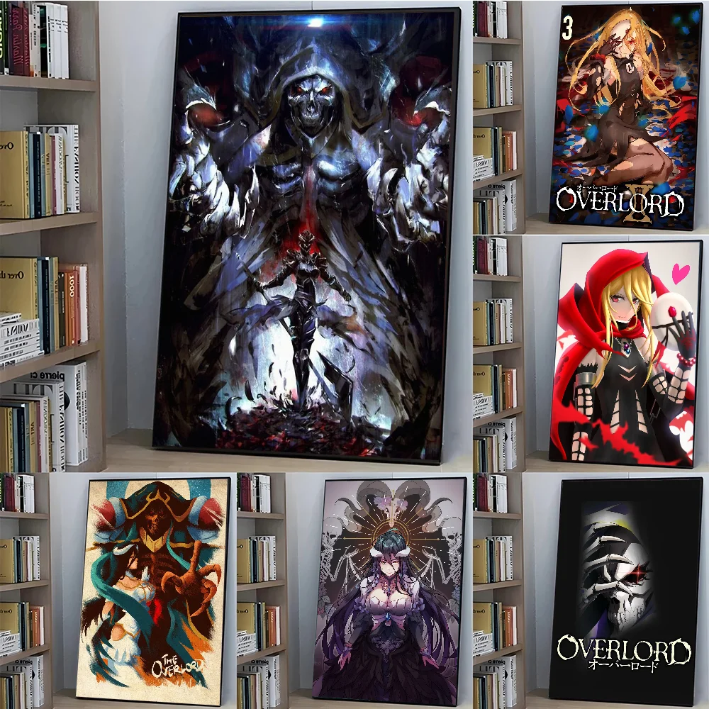Аниме Overlord плакат с бумажным принтом для дома гостиной спальни входа бара кафе