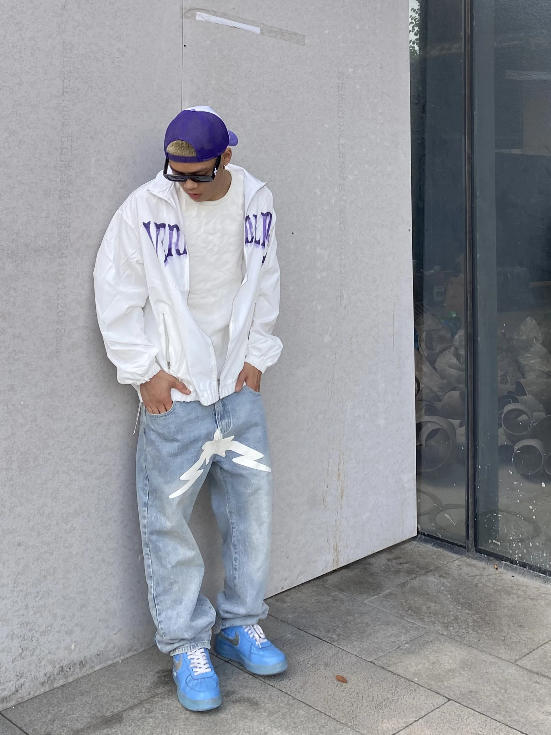 Four Seasons Loose Jeans Men Y2K Fashion Designer Black Star Print Pants Bottoms Street Casual Low Waist Loose Straight Jeans