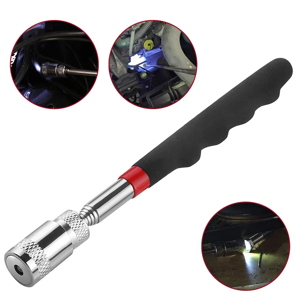 

Retractable Suction Rod With Led Light Foldable Extendable Picker Magnetic Magnet Pen Telescopic Portable Retractable