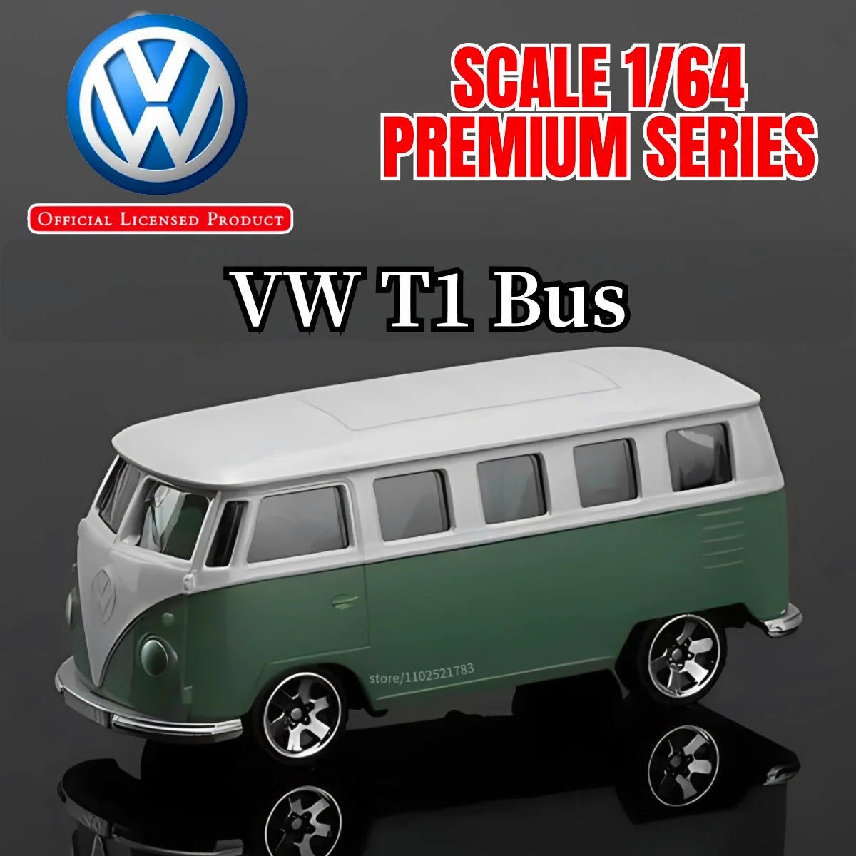 1:64 Масштаб Vw T1 Модель Автобуса Автомобиля Литой Под Давлением Миниатюрный Bmw Audi