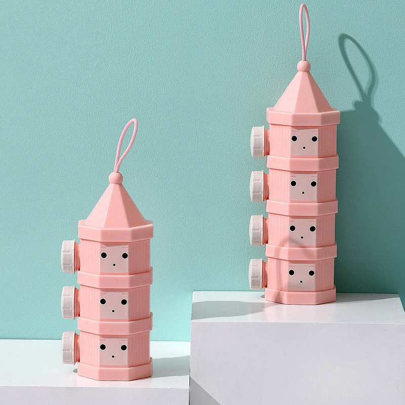 Переносной Контейнер Для Хранения Детского Питания 4 отдельных слоя