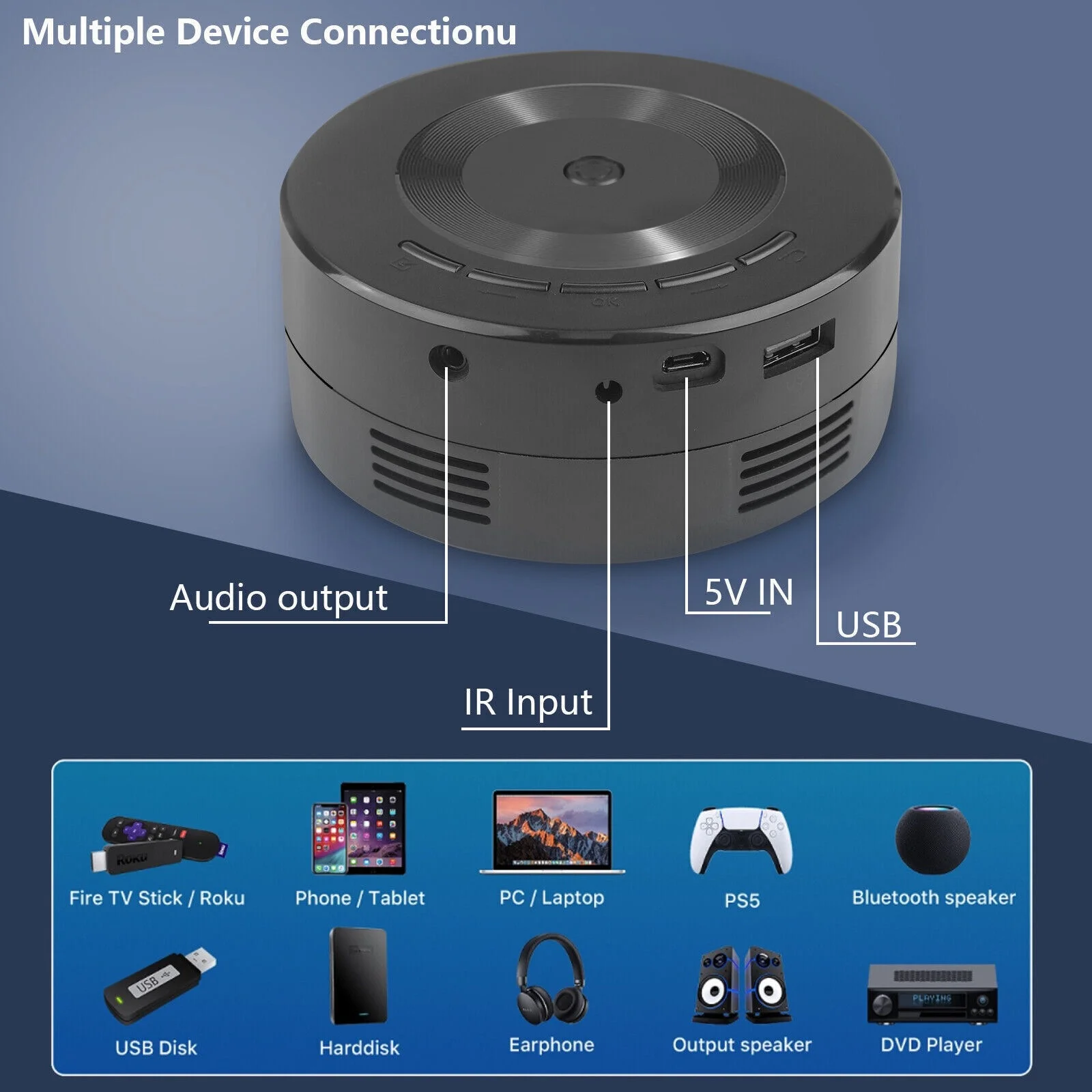Проектор Yt200 для домашнего использования Миниатюрный портативный мини-проектор