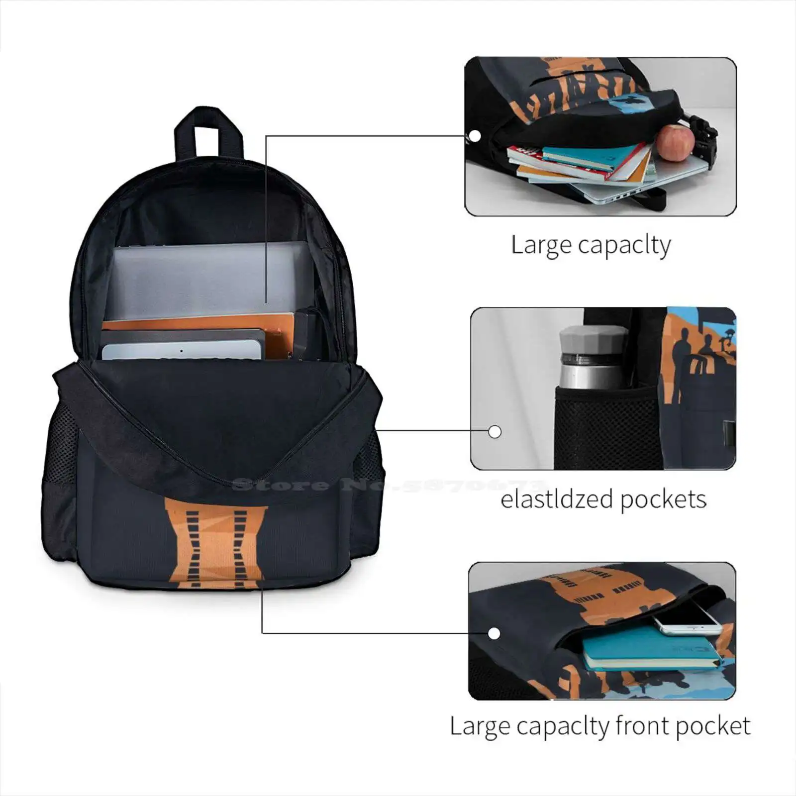 Лидер продаж школьный рюкзак с большими героями модные сумки светлячок