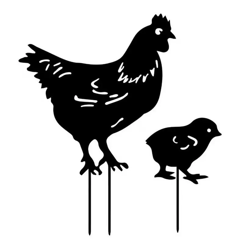 

Женская декоративная статуэтка сада, Статуэтка из акрила, куриный двор, Художественная Скульптура для двора