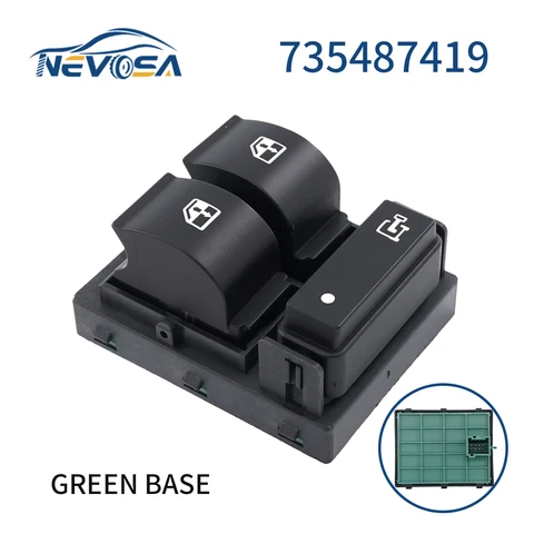 NEVOSA Автомобильная электрическая кнопка переключения стеклоподъемника evosa 735487419 для Fiat Ducato для Citroen Jumper для Peugeot боксер II