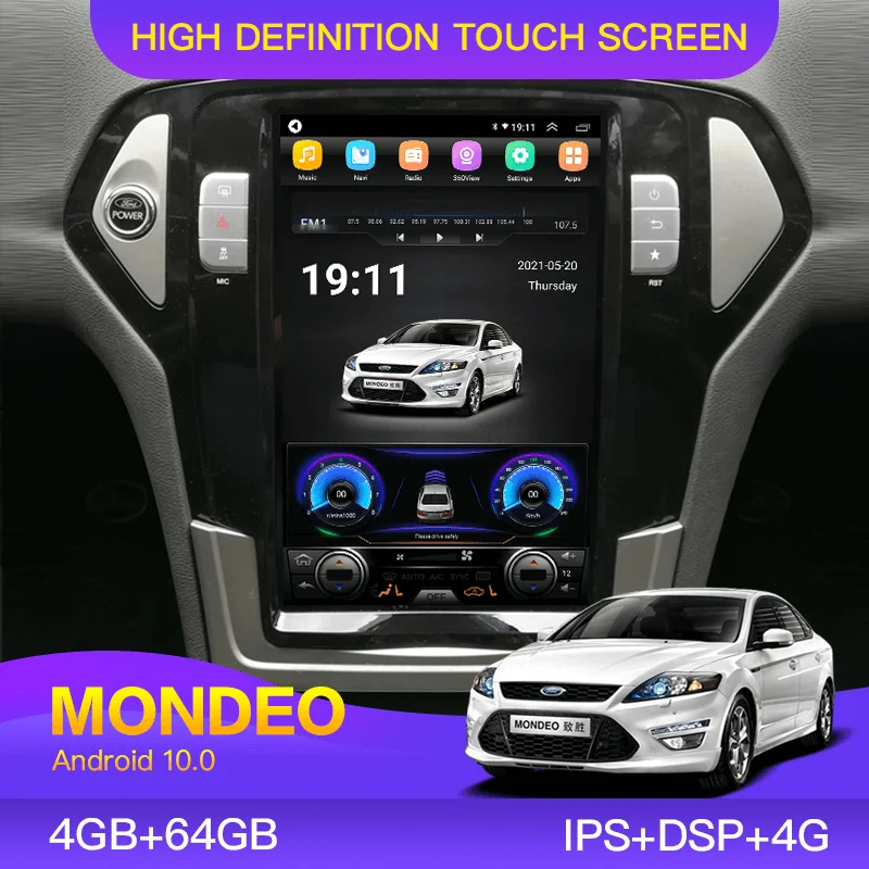 Ford Mondeo 2001-2010 Tesla Радио Мультимедийный видеоплеер GPS позиционирование