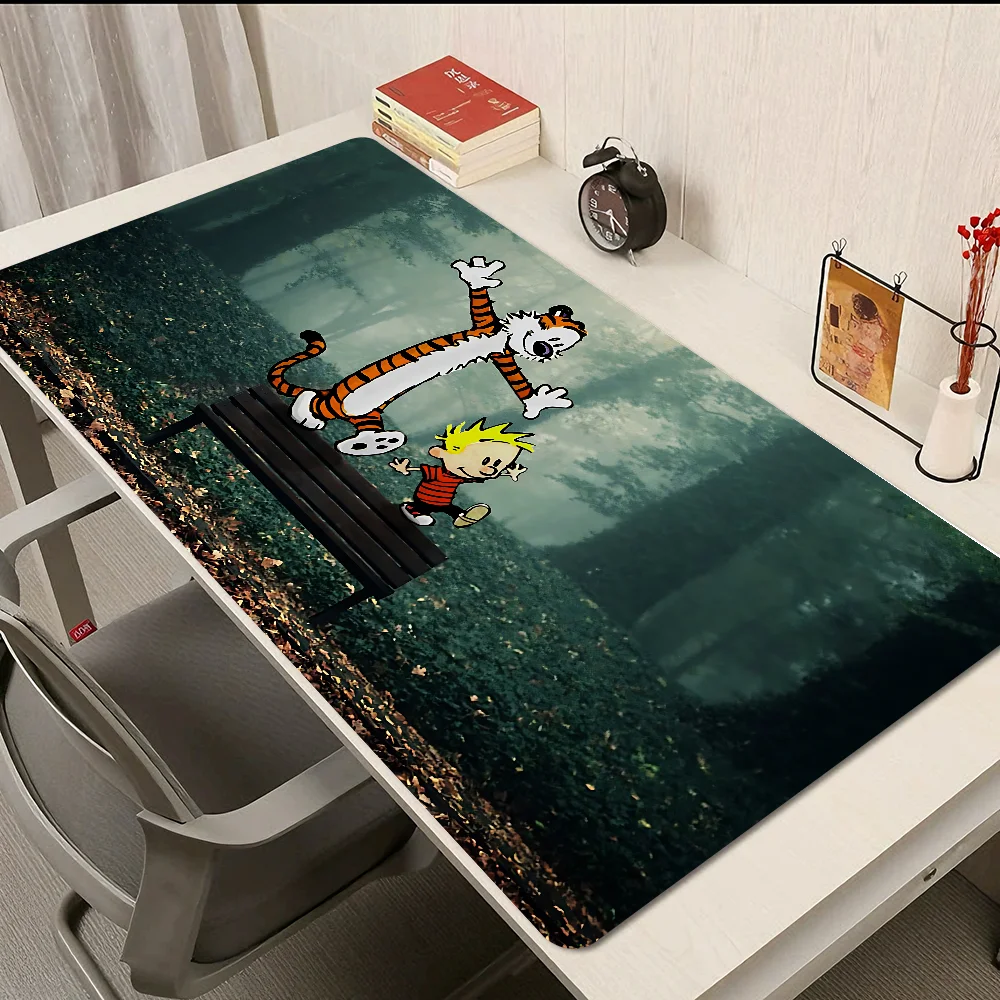Comic C-Calvin And H-Hobbes Mousepad New Arrivals Large Gaming L XL XXL Gamer Mouse Pad Size For Keyboards Mat