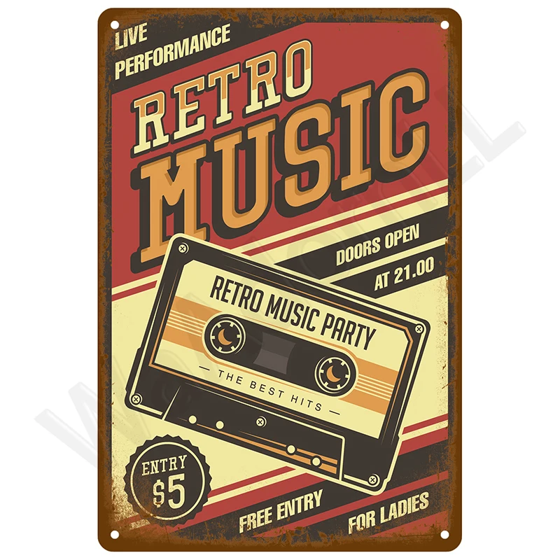 

Винтажная металлическая вывеска