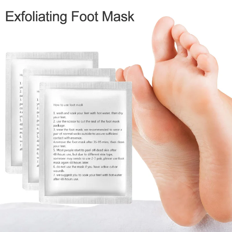 

Exfoliating Foot Peeling Masks Pedicure Socks for Remve Dead Skin Heels Feet Cleaning Film Ingredients Detoxification Patch