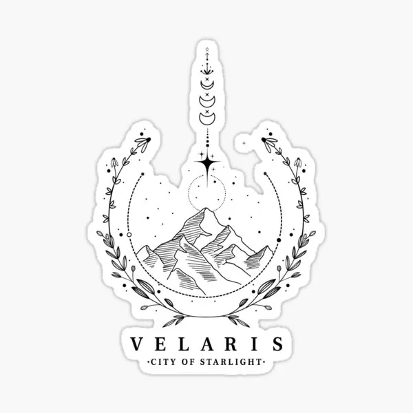 5 шт. детские наклейки для ноутбука Velaris City Of Starlight