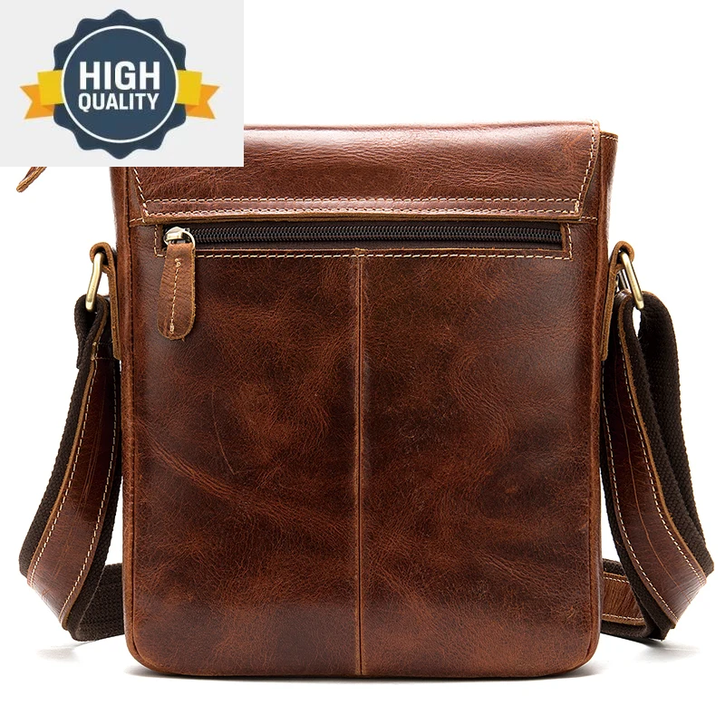 Сумка на плечо мужская из воловьей кожи кросс-боди сумасшедший мессенджер в