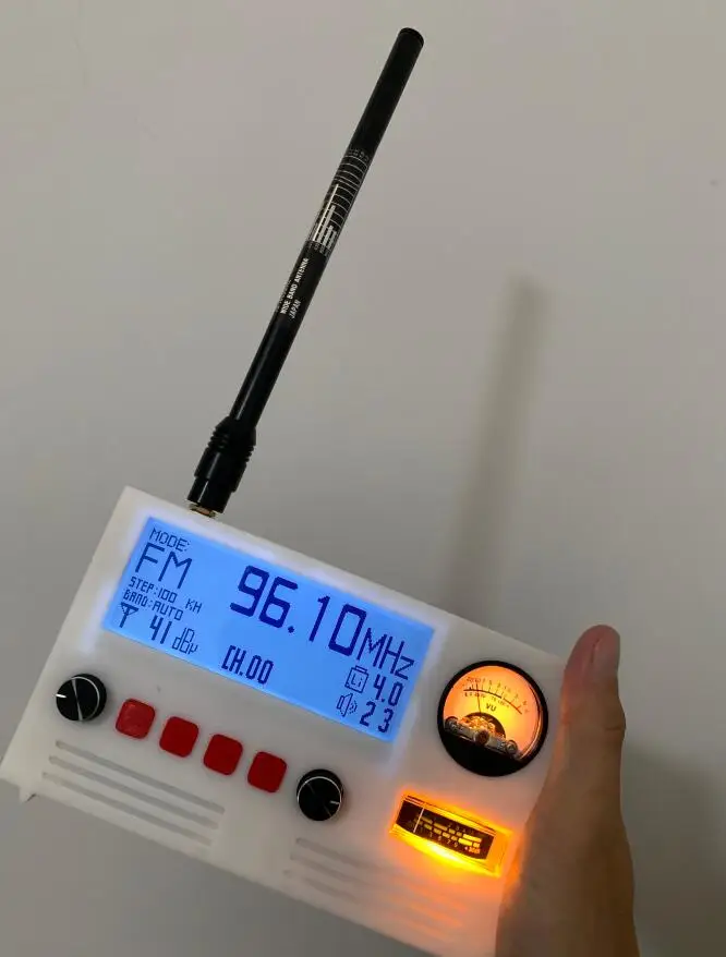 NyaKoishi Версия TEF6686 FM Коротковолновый радиоприемник + индикация аудио VU S-метр