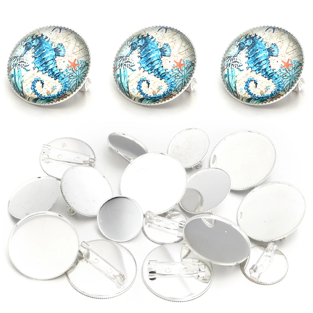 Простые медные посеребренные зажимы-пластины пустая поднос плоская основа для