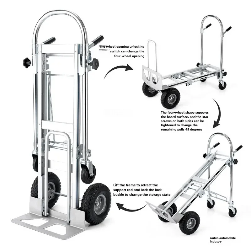Планшетный грузовик из алюминиевого сплава Load King Складная тележка Tiger Transporter
