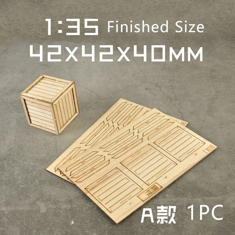 

1/35 Model Scene Scenario Sand Table Making Material Wooden Box Kit Hobby Making accessories Tool