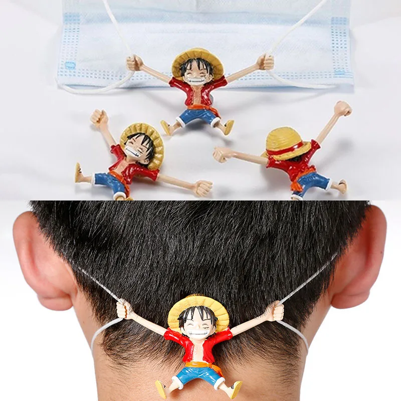 Аниме ONE PIECE Пиратская Luffy творческая кукла маска для лица защитный артефакт ушей