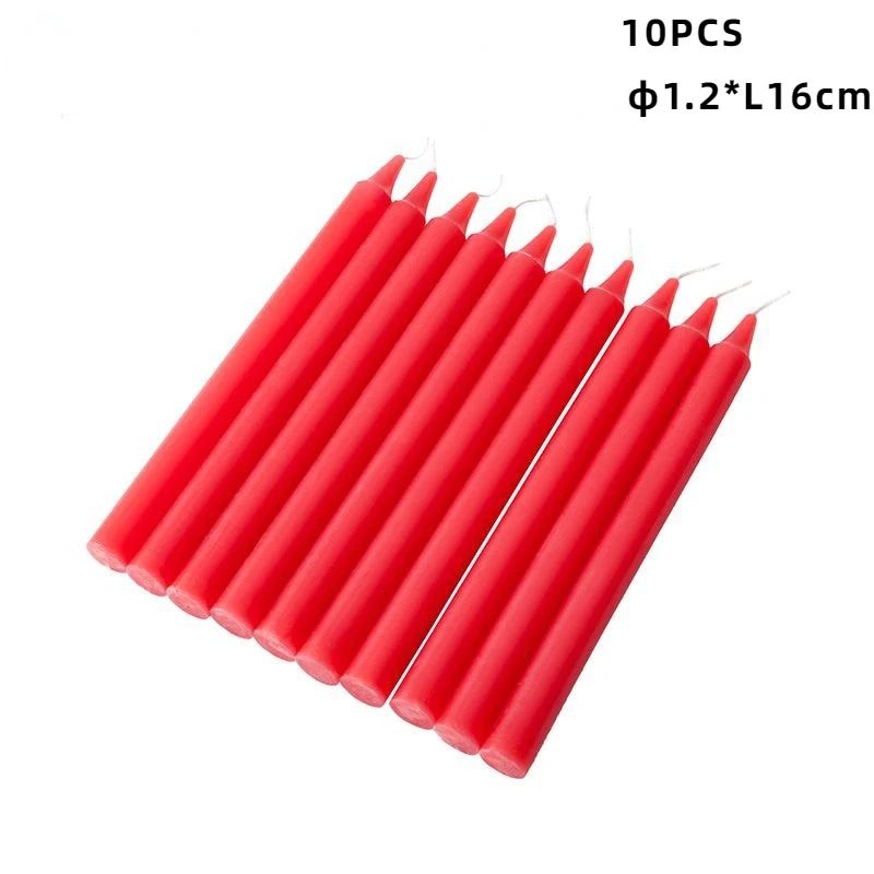 

Домашние палочные свечи белые и красные