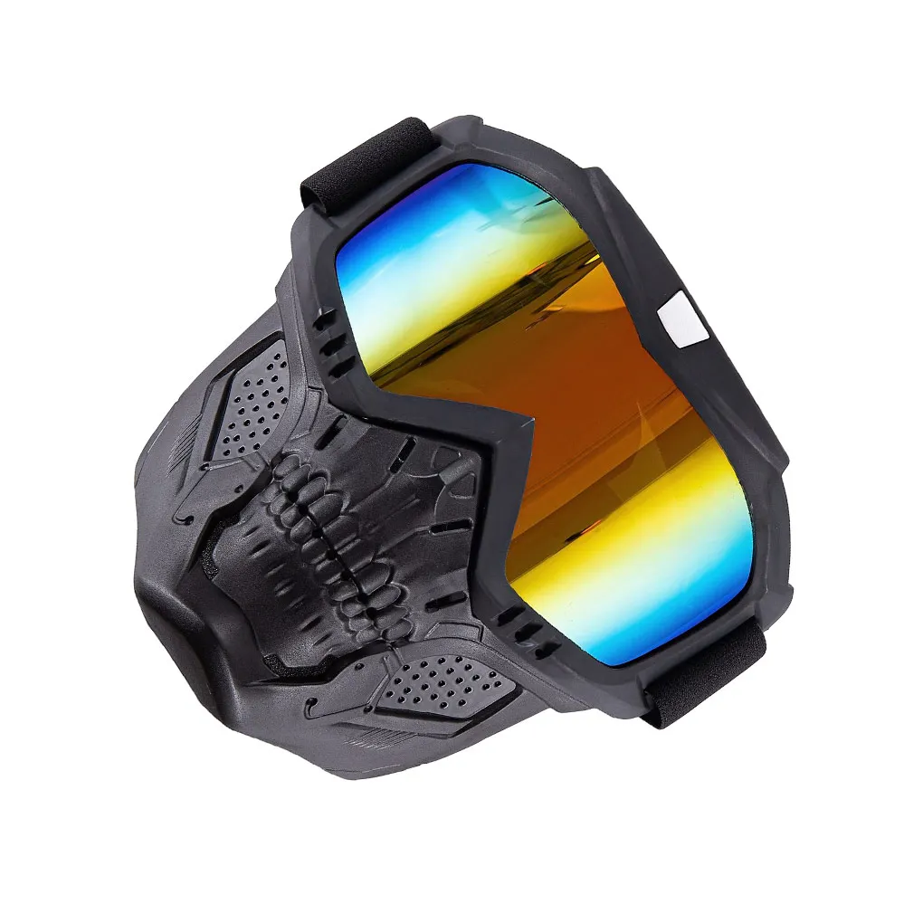 

Motorcycle Goggles Face Cover Outdoor Women Men Protective Gear Skull Modeling Cycling Skiing Facial Protector