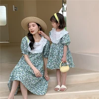 mom and baby dress womens summer cotton floral dresses for child girls clothing robe 2022 mommy and daughter matching clothes