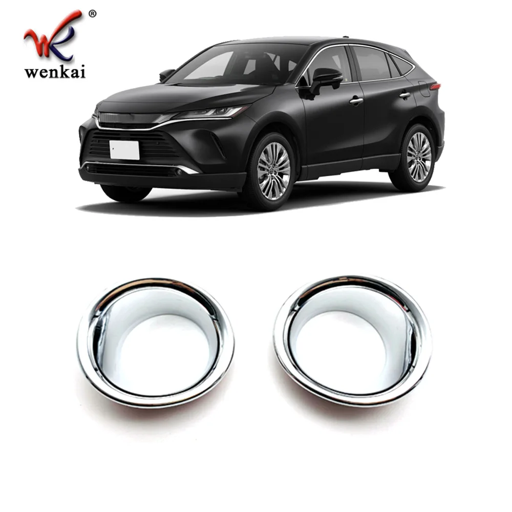 

Car Stickers For Toyota Harrier/venza 2020 Front Fog Lamp Electroplated Decorative Bright Frame Front Fog Lamp Cover