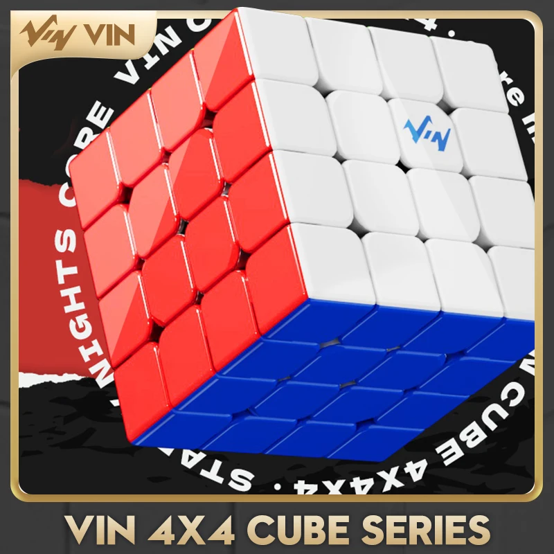 CubeZone Vin Cube 4-е Издание 4x4x4 Магнитный Скоростной Куб С УФ-дрелью Сердечник Для Лица