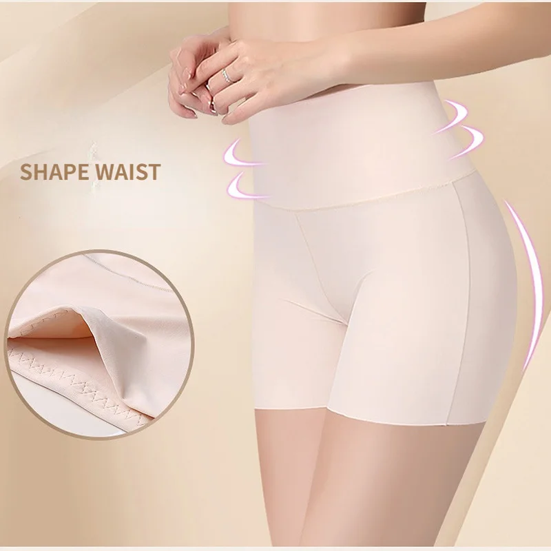 

Safety Pants Women Under Skirt Dress Safety Cycling Shorts Seamless Ladies Panties Slimming Female Underwear White Cool Summer