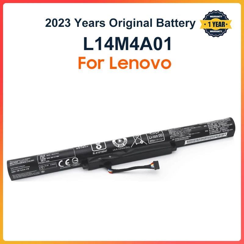 Аккумуляторная батарея L14M4A01 для ноутбука Lenovo IdeaPad 500-15ISK 15см V4000 Φ L14M4E01 L14S4A01 L14L4A01