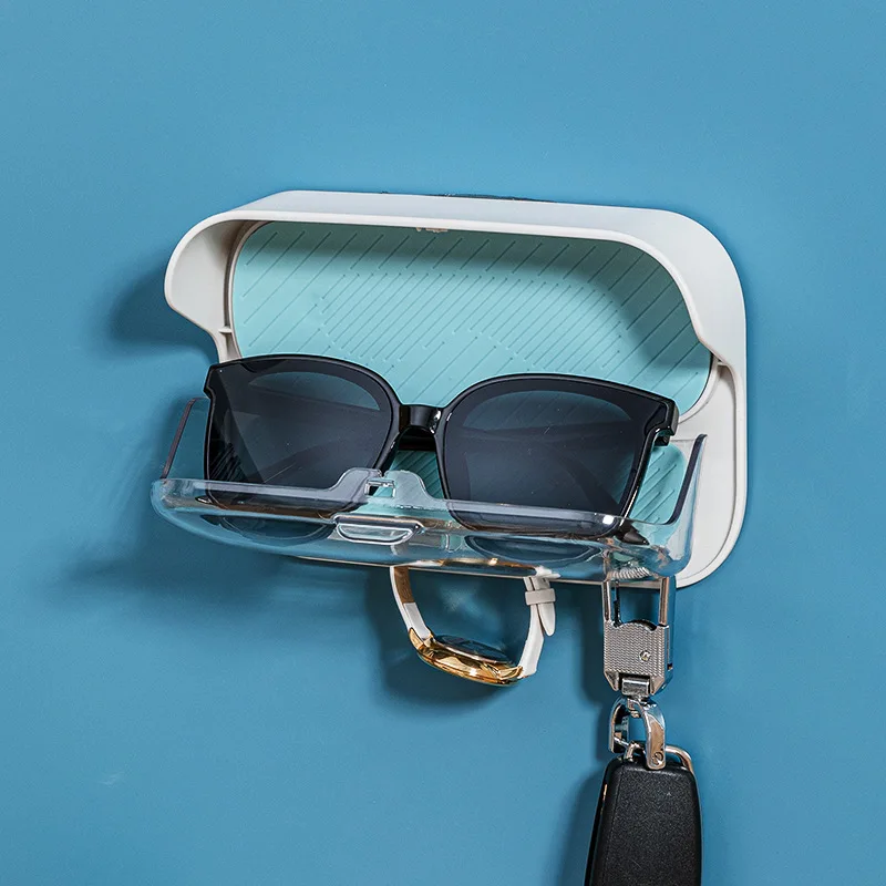 

Bathroom Waterproof Dustproof Storage Box Jewelry Glasses Watch Sundries Organizer Bath Ball Storage Rack Decorative Hooks