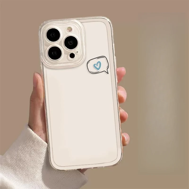 Чехол для телефона Отправка любовных сообщений пары iPhone 16 15 11 12 14 13 Pro Max Mini XS XSM XR 7 8